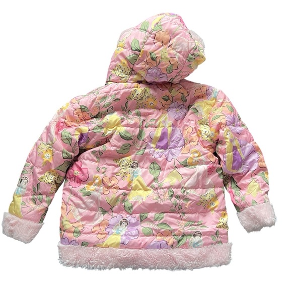 Disney Princess Reversible Pink Toddler Girls Jacket Size 2T Winter Clothing - Picture 2 of 9